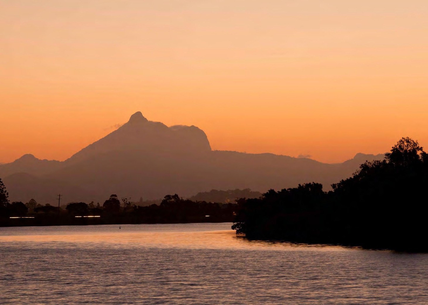 Sunset over Mount Warning